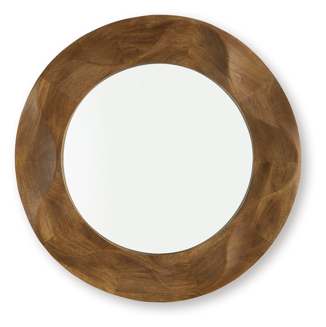 Aajon - Marron - Miroir d'appoint