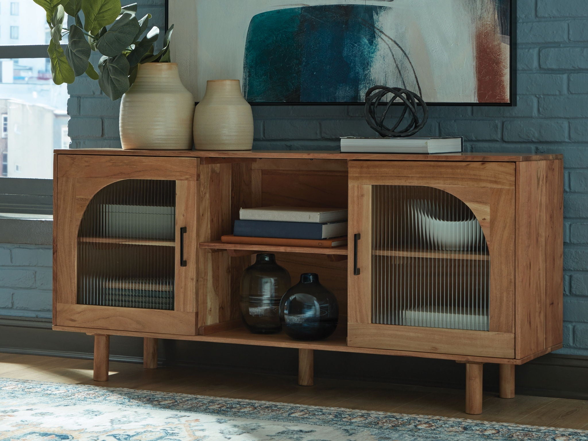 Adway - Brun naturel - Meuble d'appoint