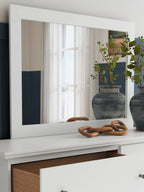 Bostwick Shoals - Blanc - Miroir de chambre