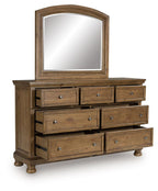 Feddinger - Brun moyen - Commode et miroir