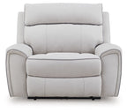 Social Pointe - Perle / Frêne - Fauteuil inclinable électrique / Appuie-tête réglable