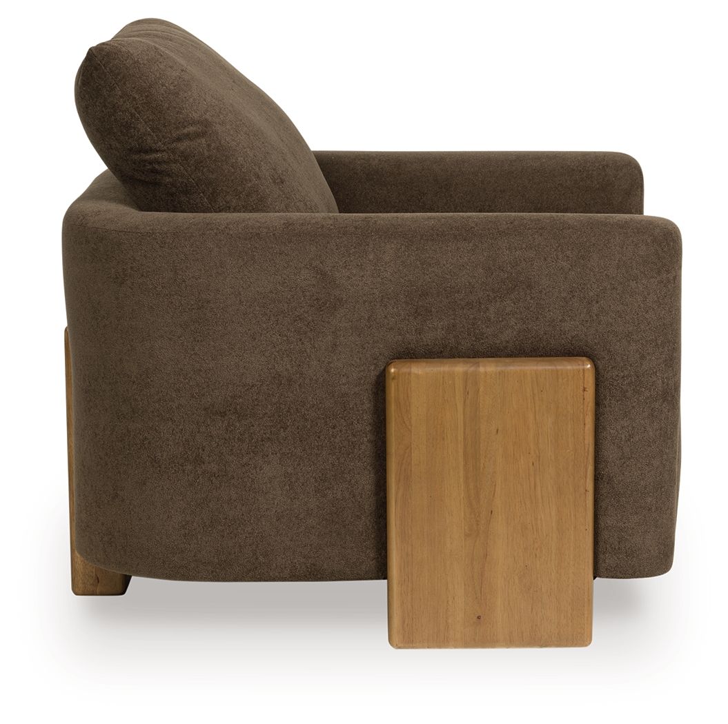 Dairlett - Marron - Fauteuil d'appoint