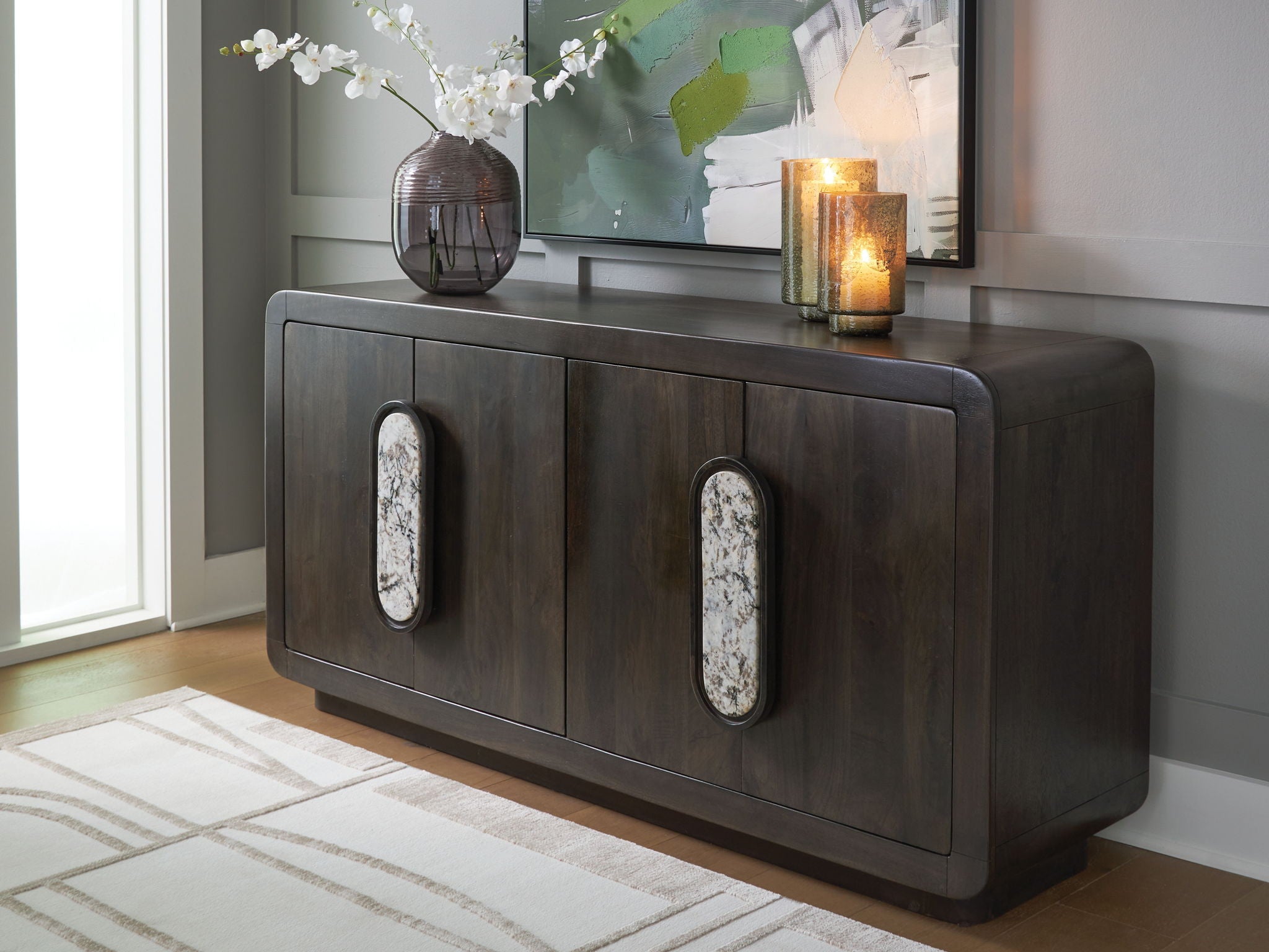 Elliston - Brun expresso - Meuble d'appoint