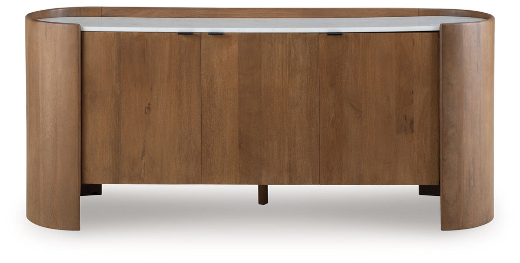 Fitzroy - Marron / Blanc - Meuble d'appoint