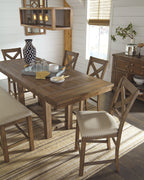 Moriville - Ensemble de table à manger rectangulaire - Hauteur comptoir