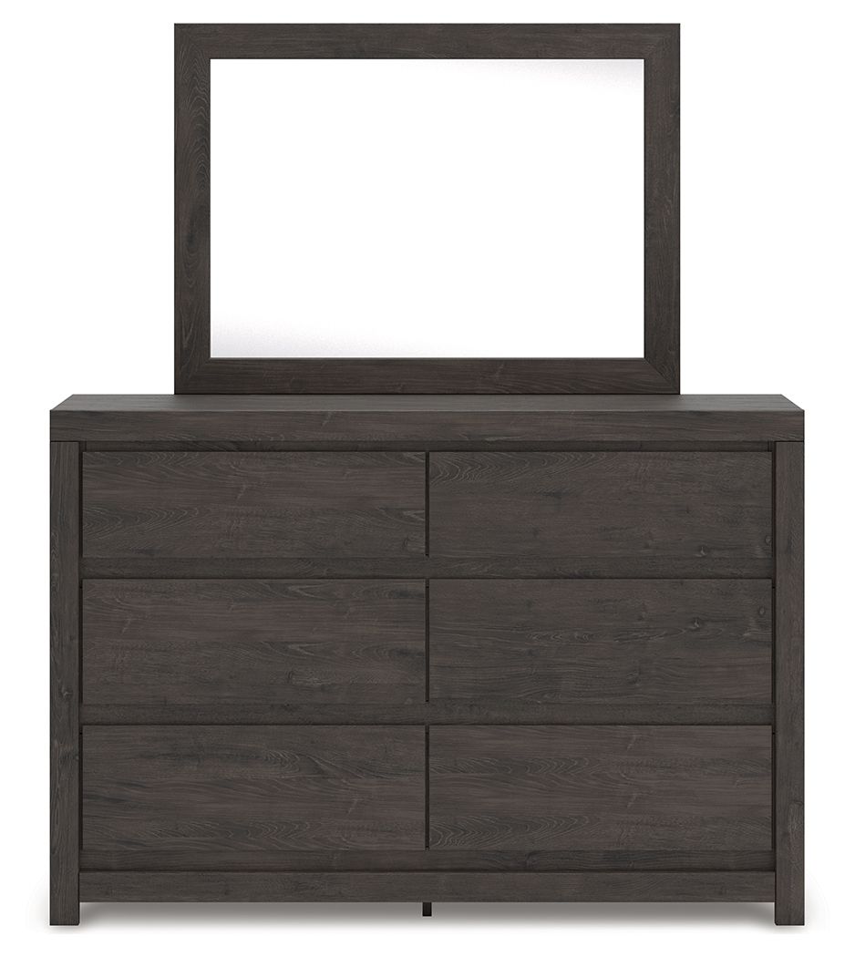 Fraluna - Charbon - Commode et miroir
