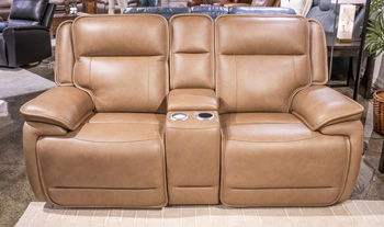 Glencroft - Sahara - Causeuse inclinable électrique avec console et appui-tête réglable
