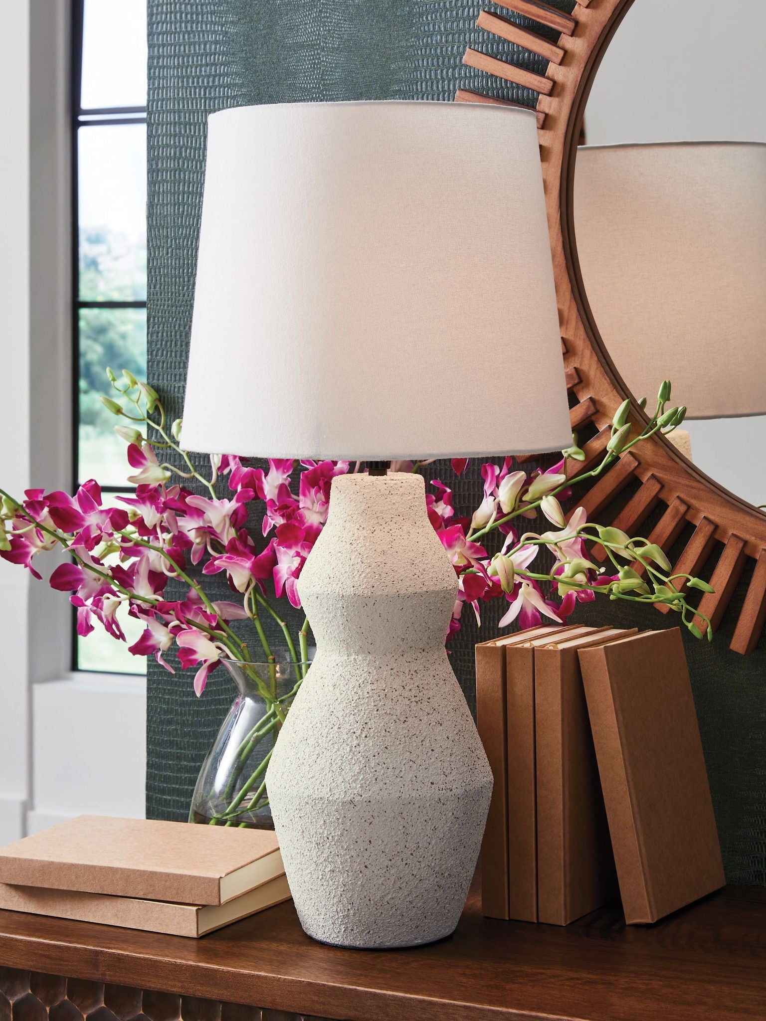 Dawthorne - Crème - Lampe de table en papier