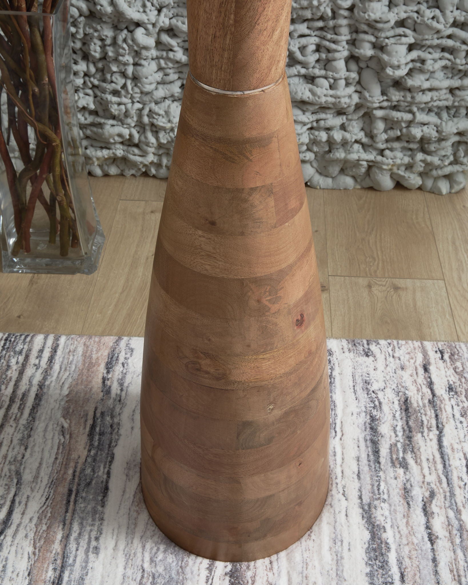 Ailsa - Brun Naturel - Lampadaire en Bois
