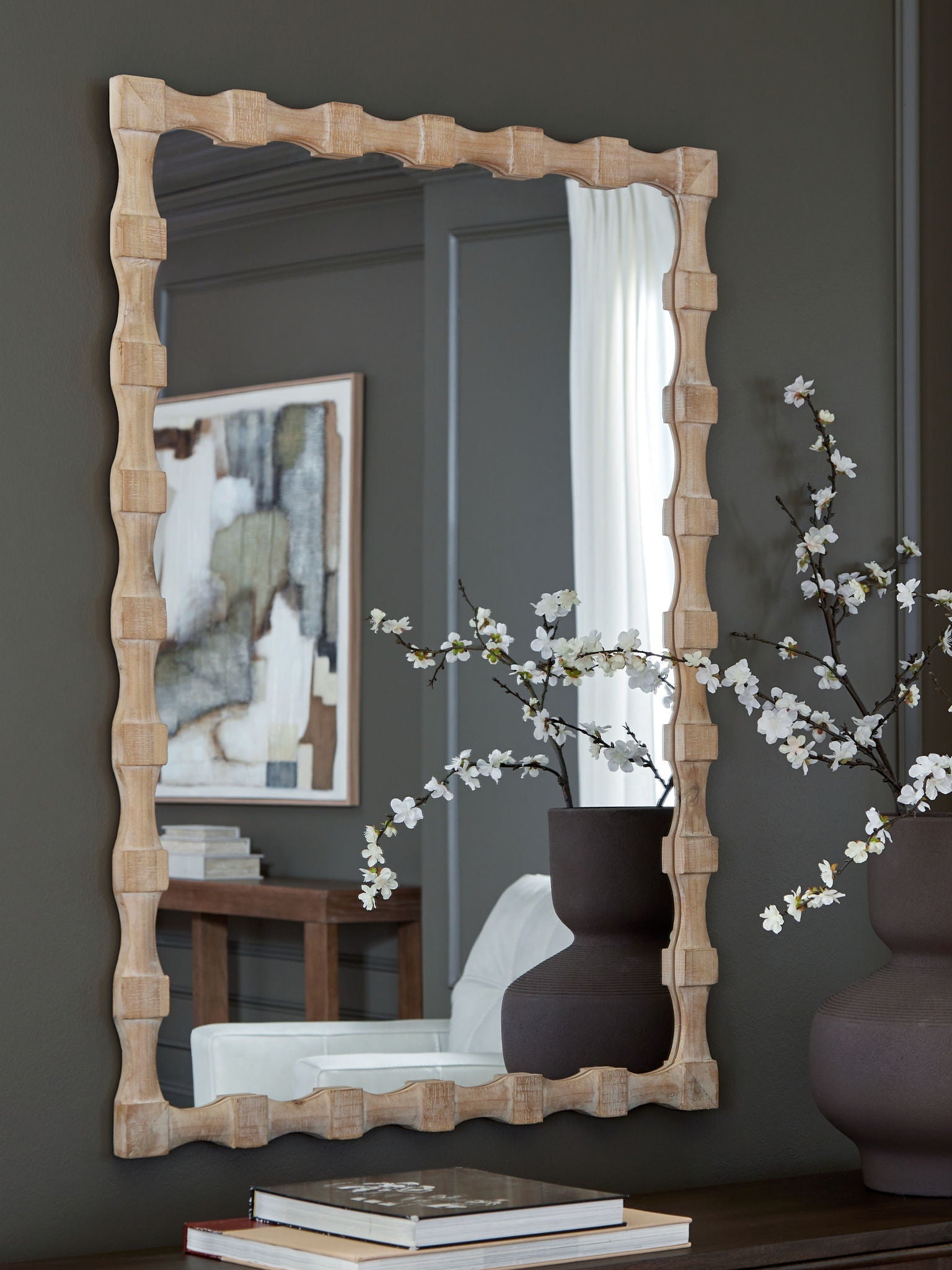 Acelmore - Marron clair - Miroir d'appoint