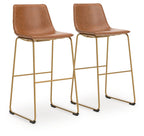 Ciabori - Tabouret de bar haut rembourré (lot de 2)