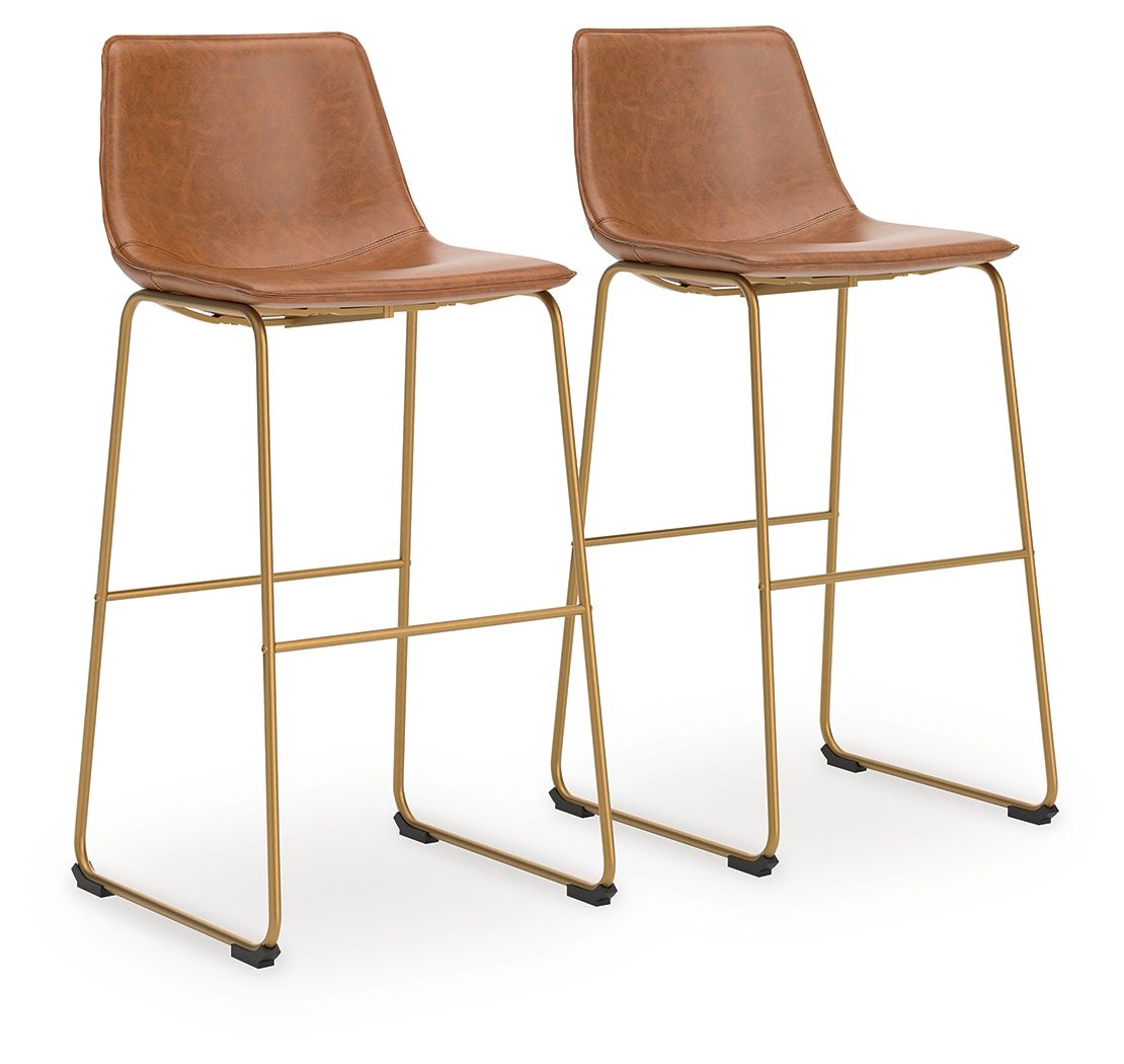 Ciabori - Tabouret de bar haut rembourré (lot de 2)