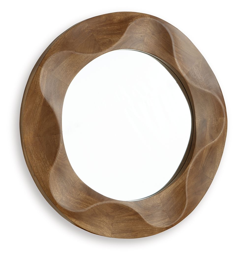 Aajon - Marron - Miroir d'appoint