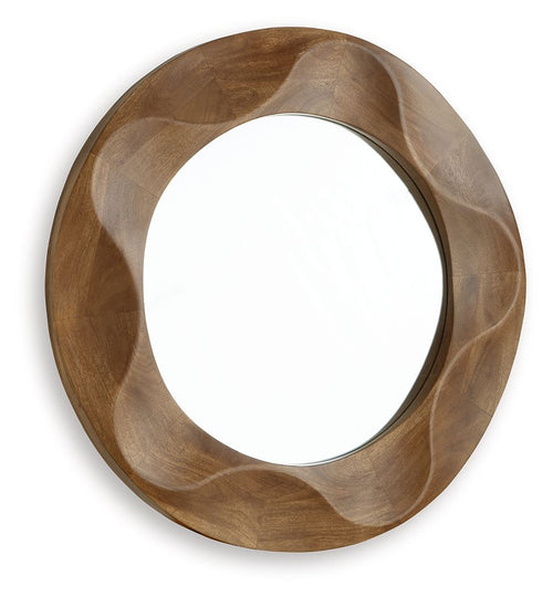 Aajon - Marron - Miroir d'appoint