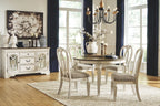 Realyn - Ensemble de table à manger ovale
