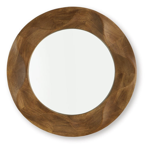 Aajon - Marron - Miroir d'appoint