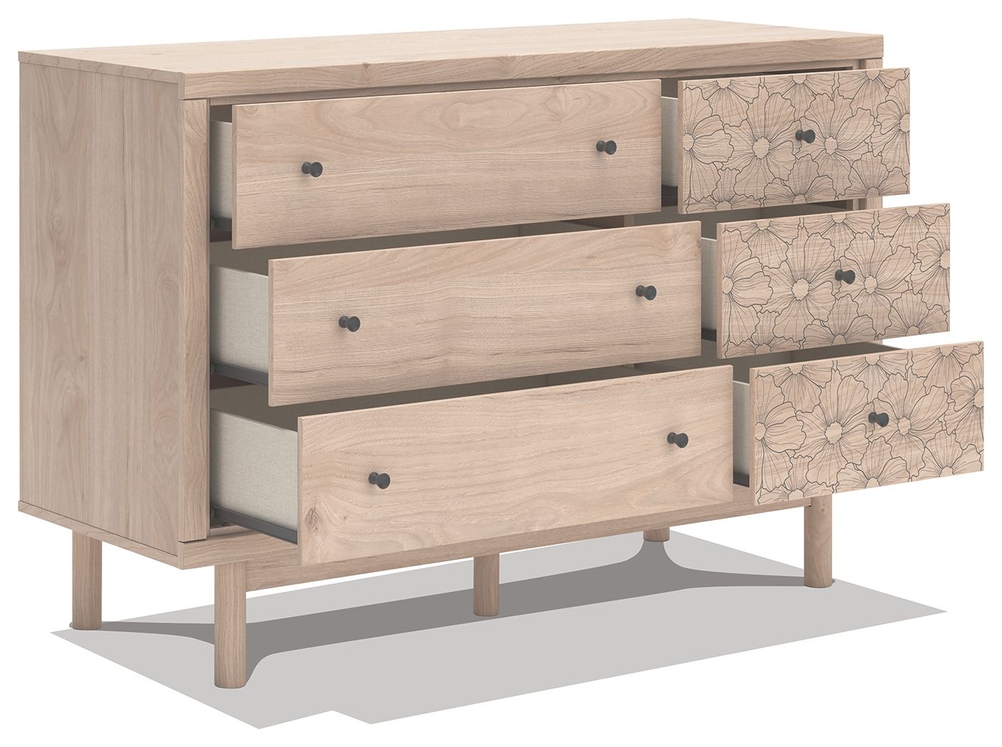 Arloster - Commode à six tiroirs