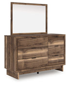 Chirason - Marron - Commode et miroir