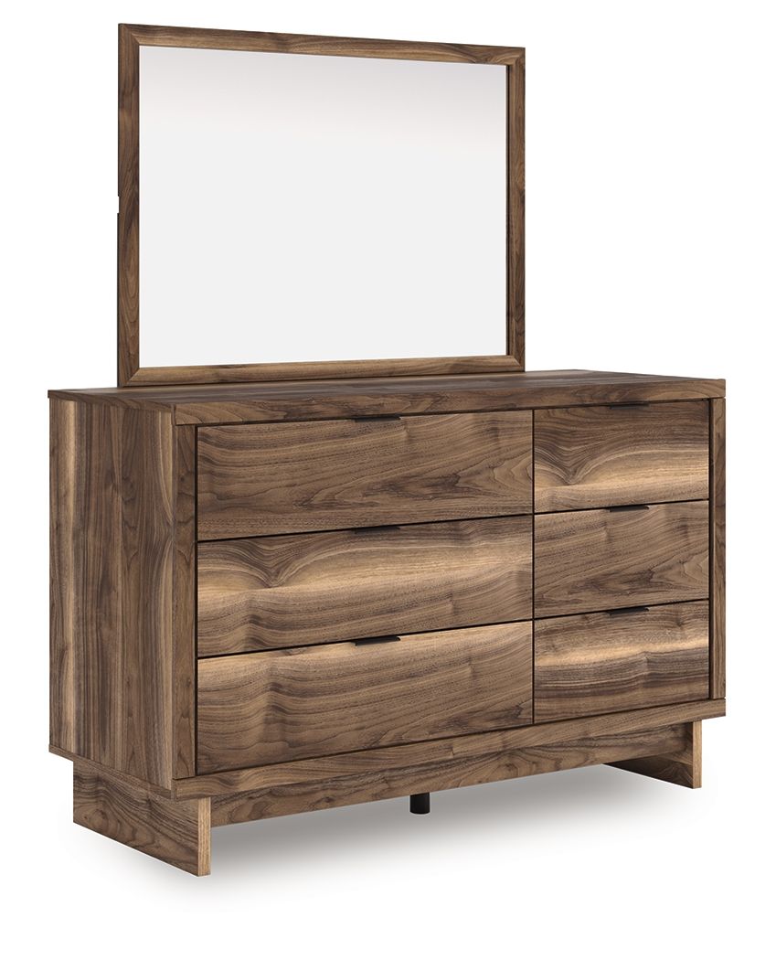 Chirason - Marron - Commode et miroir