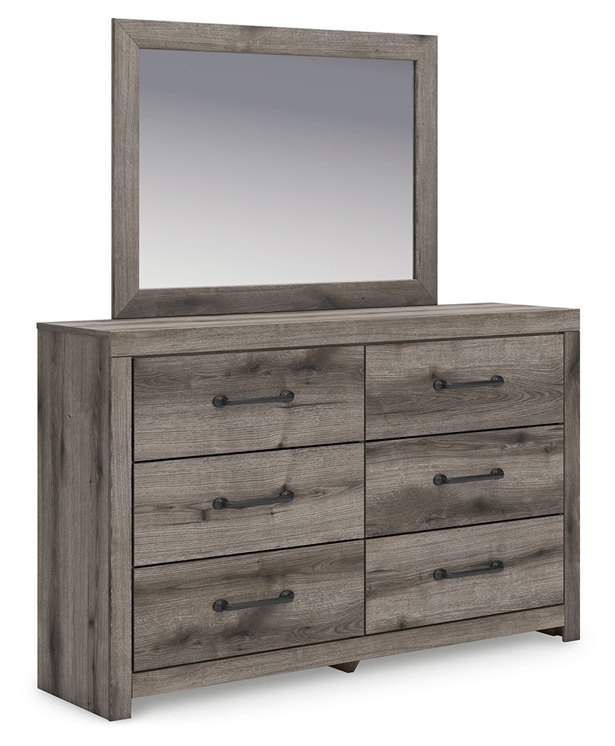 Graystorm - Brun Gris - Commode et Miroir