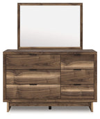 Chirason - Marron - Commode et miroir