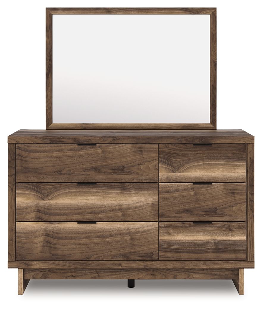 Chirason - Marron - Commode et miroir