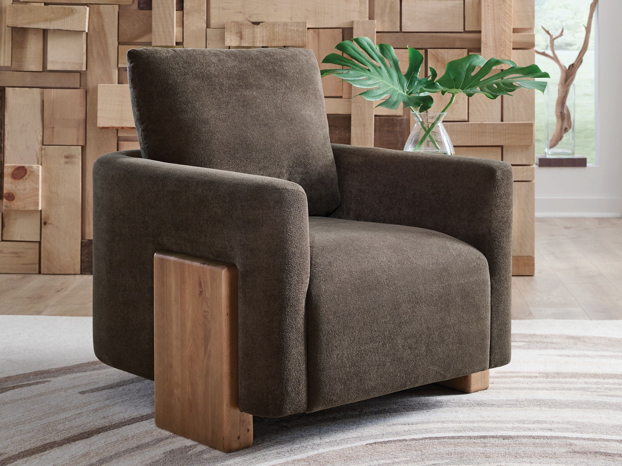 Dairlett - Marron - Fauteuil d'appoint