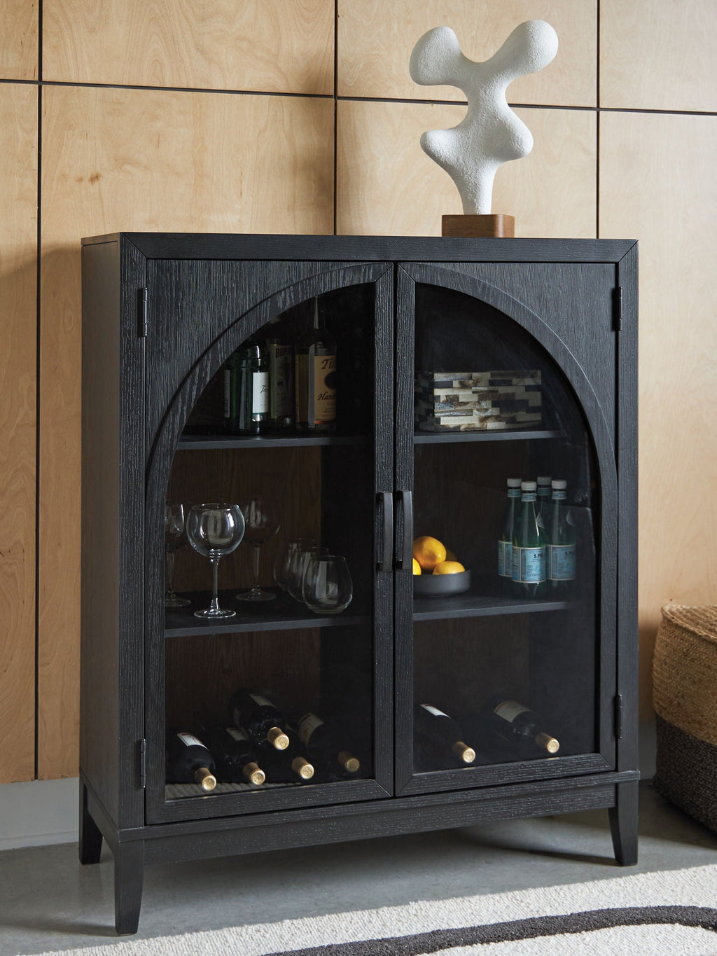 Armenleigh - Noir / Marron - Meuble bar