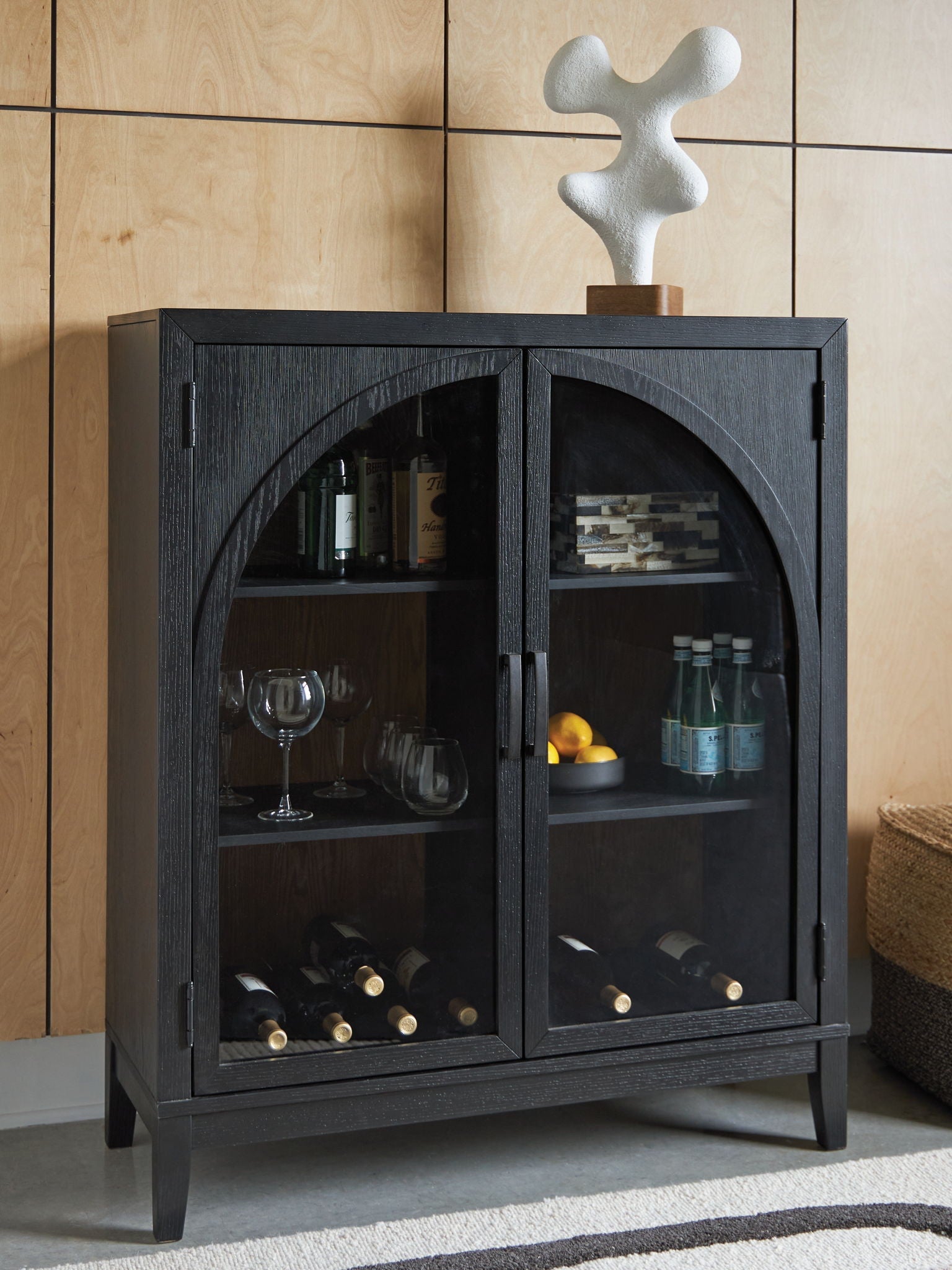 Armenleigh - Noir / Marron - Meuble bar