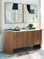 Fitzroy - Marron / Blanc - Meuble d'appoint