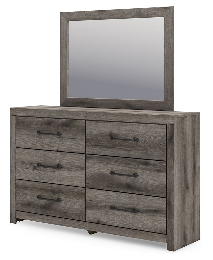 Graystorm - Brun Gris - Commode et Miroir