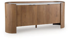 Fitzroy - Marron / Blanc - Meuble d'appoint