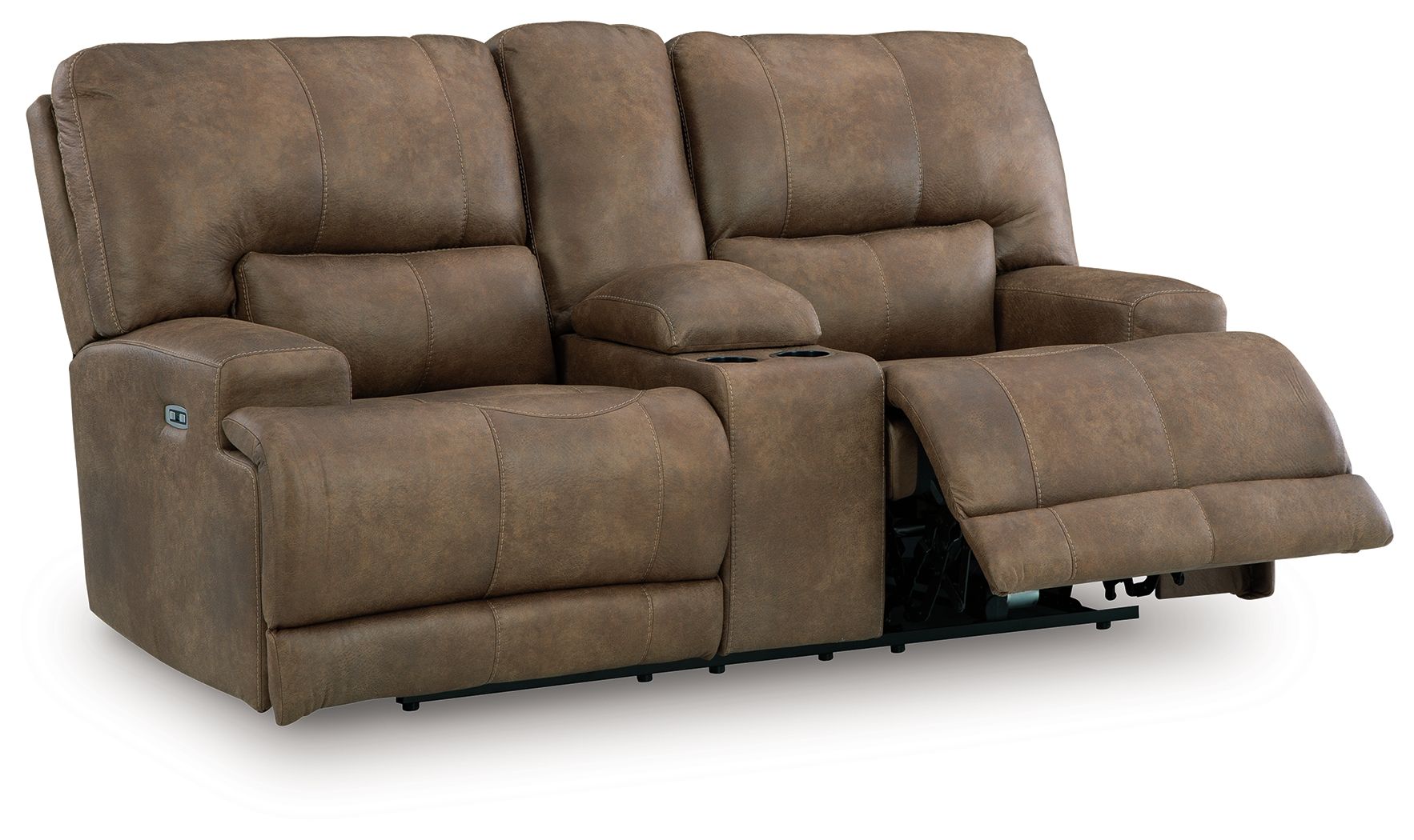 Beckley Place - Earth - Causeuse inclinable électrique avec console et appui-tête réglable