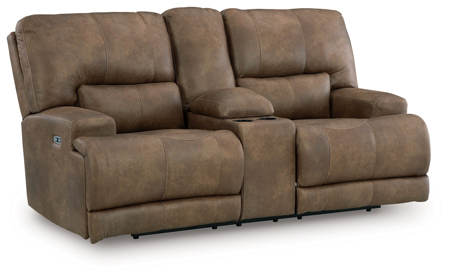 Beckley Place - Earth - Causeuse inclinable électrique avec console et appui-tête réglable