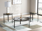Dorylin - Noir - Ensemble de tables d'appoint (lot de 3)