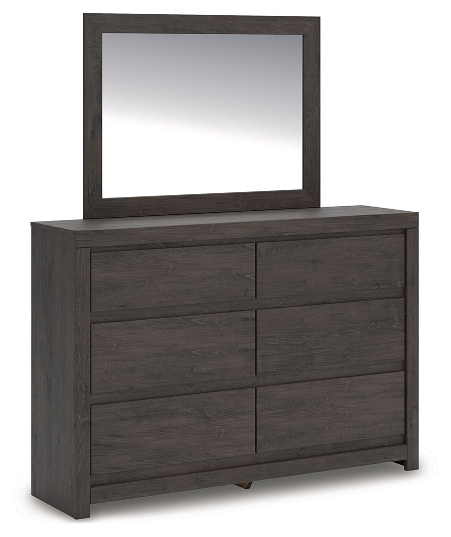 Fraluna - Charbon - Commode et miroir