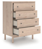 Arloster - Tan - Commode à quatre tiroirs
