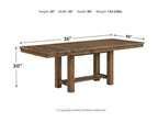 Moriville - Ensemble de table à manger rectangulaire