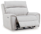 Social Pointe - Perle / Frêne - Fauteuil inclinable électrique / Appuie-tête réglable