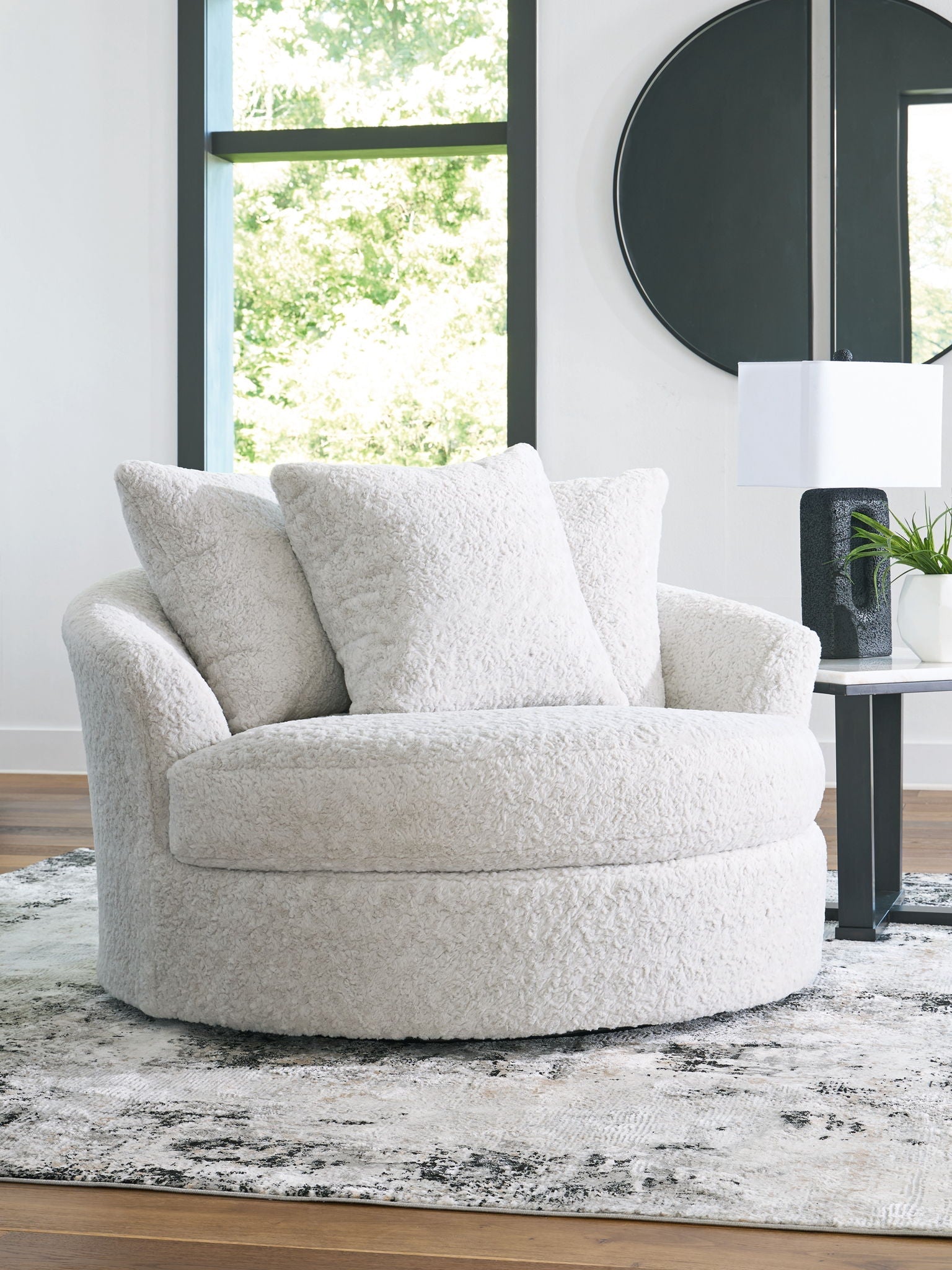 Peluche câline - Arctique - Fauteuil d'appoint pivotant surdimensionné