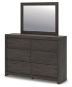 Fraluna - Charbon - Commode et miroir