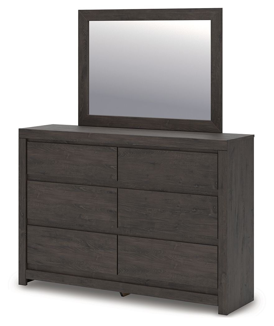 Fraluna - Charbon - Commode et miroir